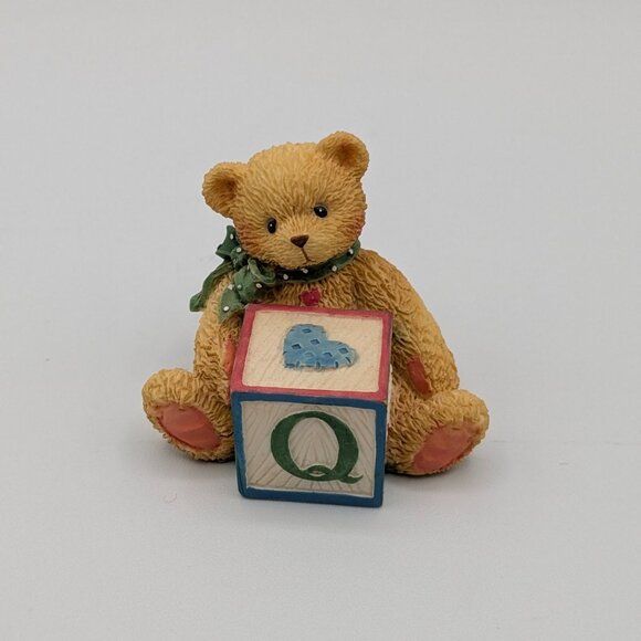 Cherished Teddies Bear with ABC "Q" Block (158488Q) 1995 - Picture 3 of 10